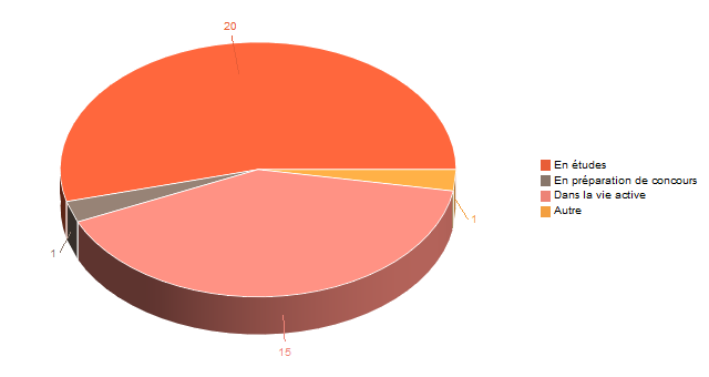 Pie chart of V1SituationAgr