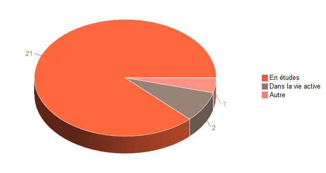 Pie chart of V1SituationAgrR