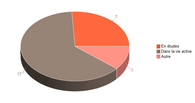 Pie chart of V1SituationAgrR