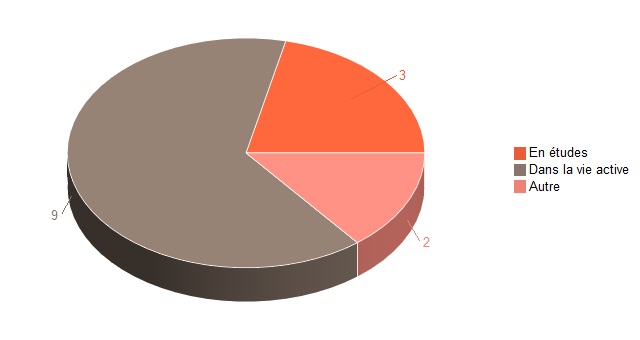 Pie chart of V1SituationAgrR