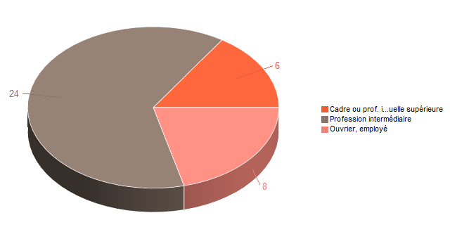 Pie chart of V2CS