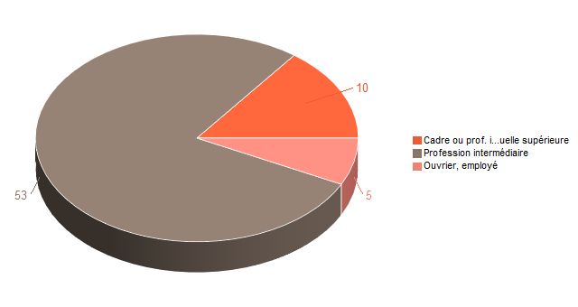 Pie chart of V2CS