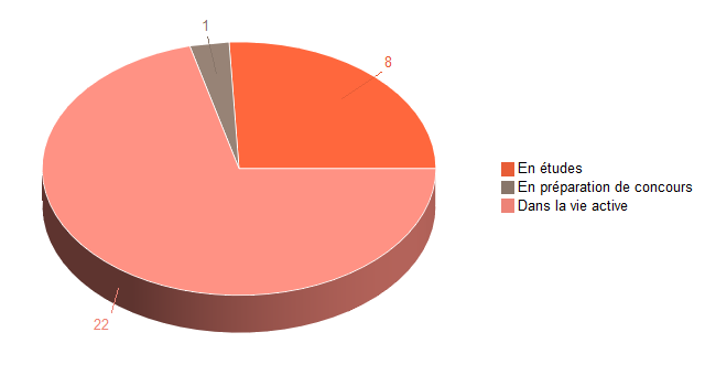 Pie chart of V1SituationAgrR