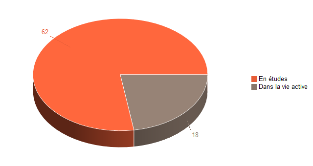 Pie chart of V1SituationAgrR