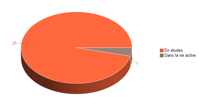 Pie chart of V1SituationAgrR