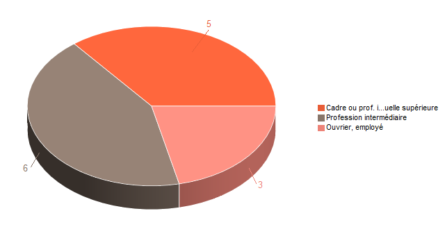 Pie chart of V2CS