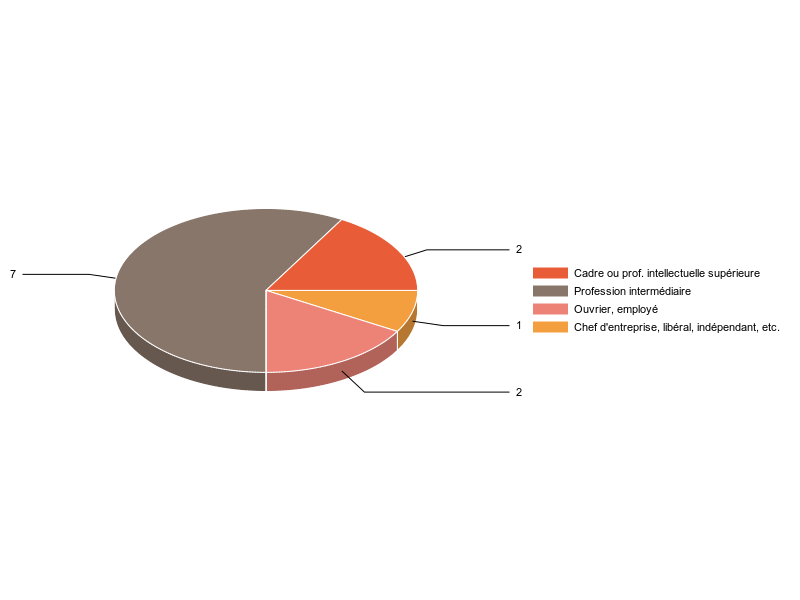 PIE3D chart of V2CS