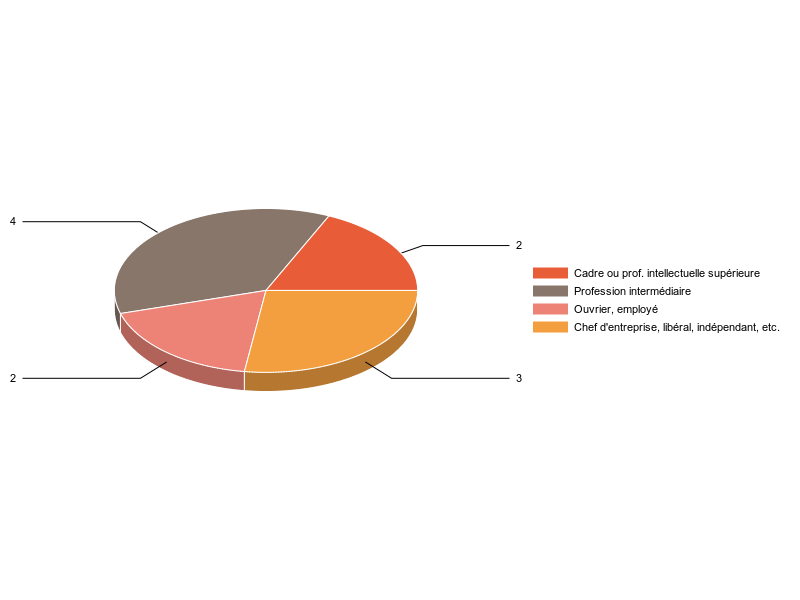 PIE3D chart of V2CS