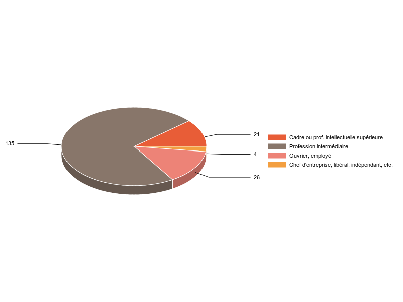 PIE3D chart of V2CS