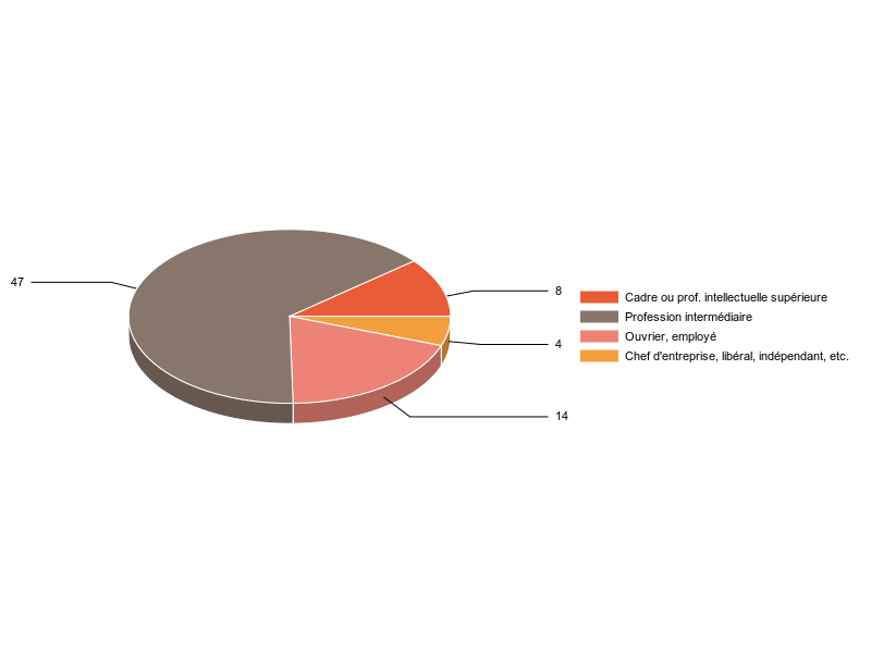 PIE3D chart of V2CS