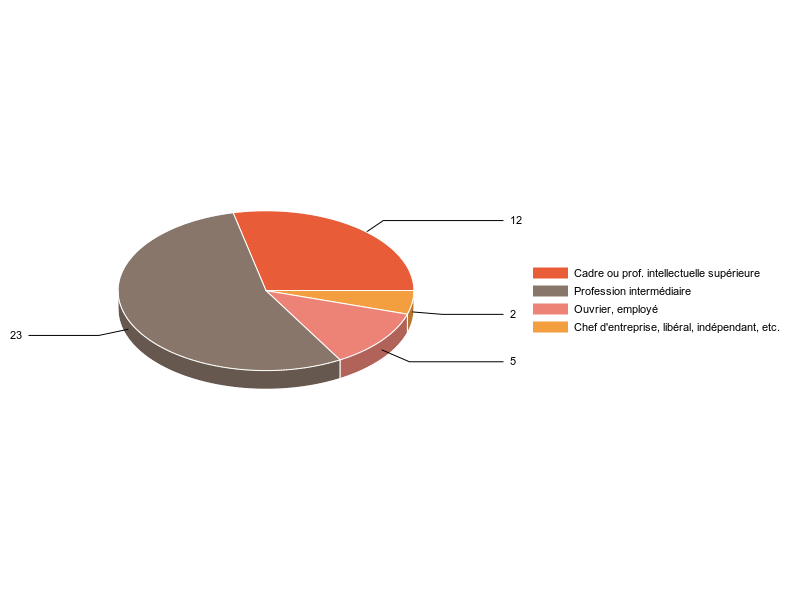 PIE3D chart of V2CS
