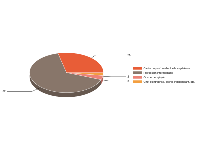 PIE3D chart of V2CS
