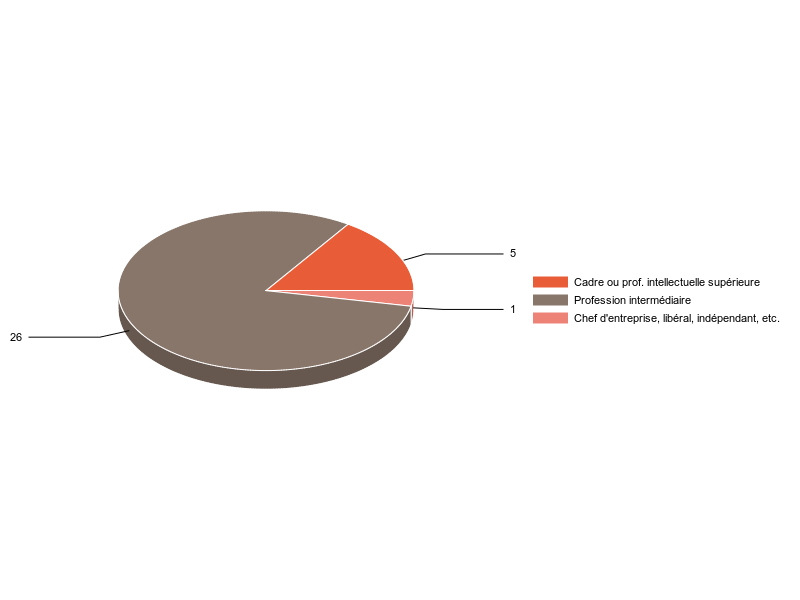 PIE3D chart of V2CS